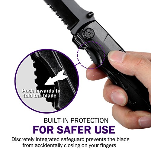 GETUHAND Multitool Knife 8-in-1 Multi Purpose Tools with Folding Knife Plier,Sheath and Bit Set Kit in Durable Black Oxide Stainless Steel for Hiker, Hunter, Solid Reliable Multi Tool Pocket Knife