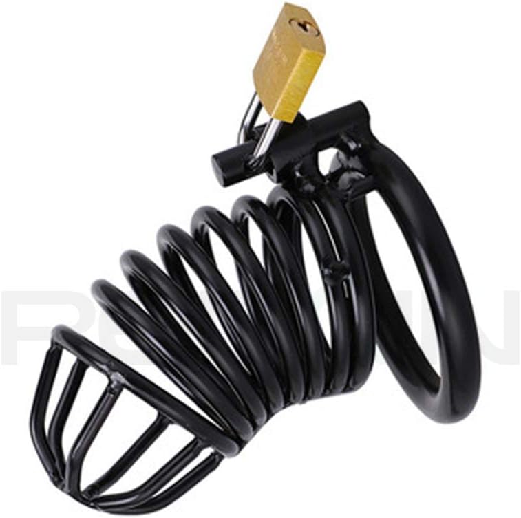 REDQIN Anti-Pinch Brief Metal Cage Device for Men Underwear with 40mm Ring (Black)