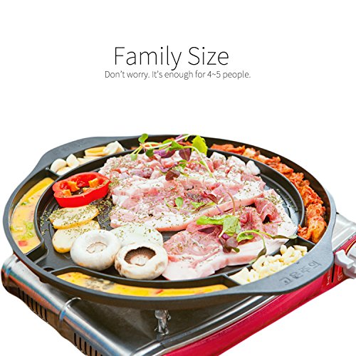 Grill Pans ALL IN ONE KOREAN BARBEQUE STOVETOP GRILL PAN 15 Inches Wide