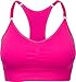 Barbra's 6 Pack Regular Size(Small-Large) Wirefree Yoga Bras with Removable Pads, Pink/Mint/Navy/Purple/White/Black