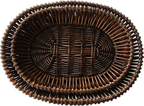 Hoito-Handmade-Oval-Shape-Wicker-Storage-Baskets-Set-of-2-for-HomeKitchenShop-and-Markets-Espresso