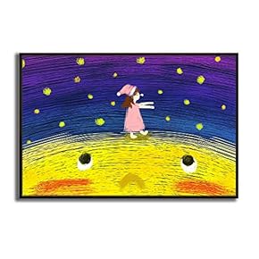 Framed Canvas Wall Art for Living Room, Bedroom Dreamland Theme Canvas Prints for Modern Home Decoration Ready to Hang - 16"x24" inches