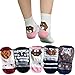 IMAXSELL 5 Pairs Womens Novelty Cute Pet Animal Print Pattern Design Cartoon Cotton Colorful Casual Comfortable Crew Socks