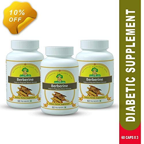 Sushrut Ayurved Industries Good Health Berberine Natural Extracts-500mg- 60 Vegetarian Capsules (Pac