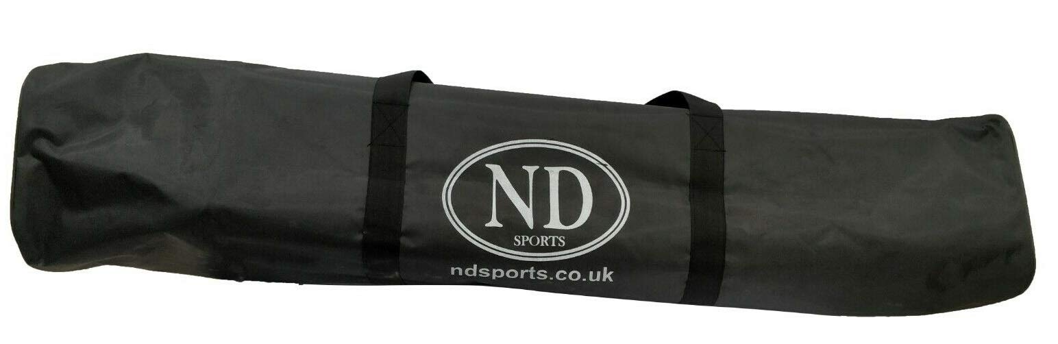 ND Sports Slalom Pole Carry Bag for 10 Poles Black Sport Holdall Carrier Nylon Strong, One Size