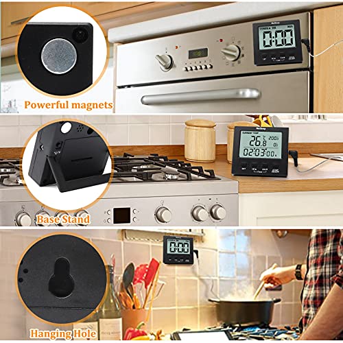 Digital Meat Oven Thermometer Hotloop Kitchen Thermometer with High/Low