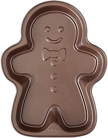 Wilton Gingerbread Man Nonstick Cake Pan | 10.75" L x 13.75" W x 1.68" H