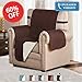 H.VERSAILTEX Reversible Quilted Recliner Covers Water Resistant Furniture Protector for Reclienr Chair with Elastic Straps for Pets Kids Sitting Width Up to 22