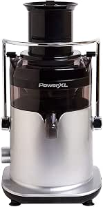 PowerXL - Exprimidor automático para frutas y verduras con antigoteo, hoja  de acero inoxidable, sin BPA, libro de recetas : Amazon.com.mx: Hogar y  Cocina