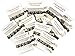 10 x 3-Pack Hair Ties - Bachelorette and Wedding Shower Party Favors for Bridesmaids, Team Bride, Bride Tribe - 30 Hair Ties in Total! (Black White & Gold)