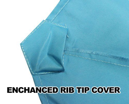 9ft Umbrella Replacement Canopy 8 Ribs in (Canopy Only) (Blue)