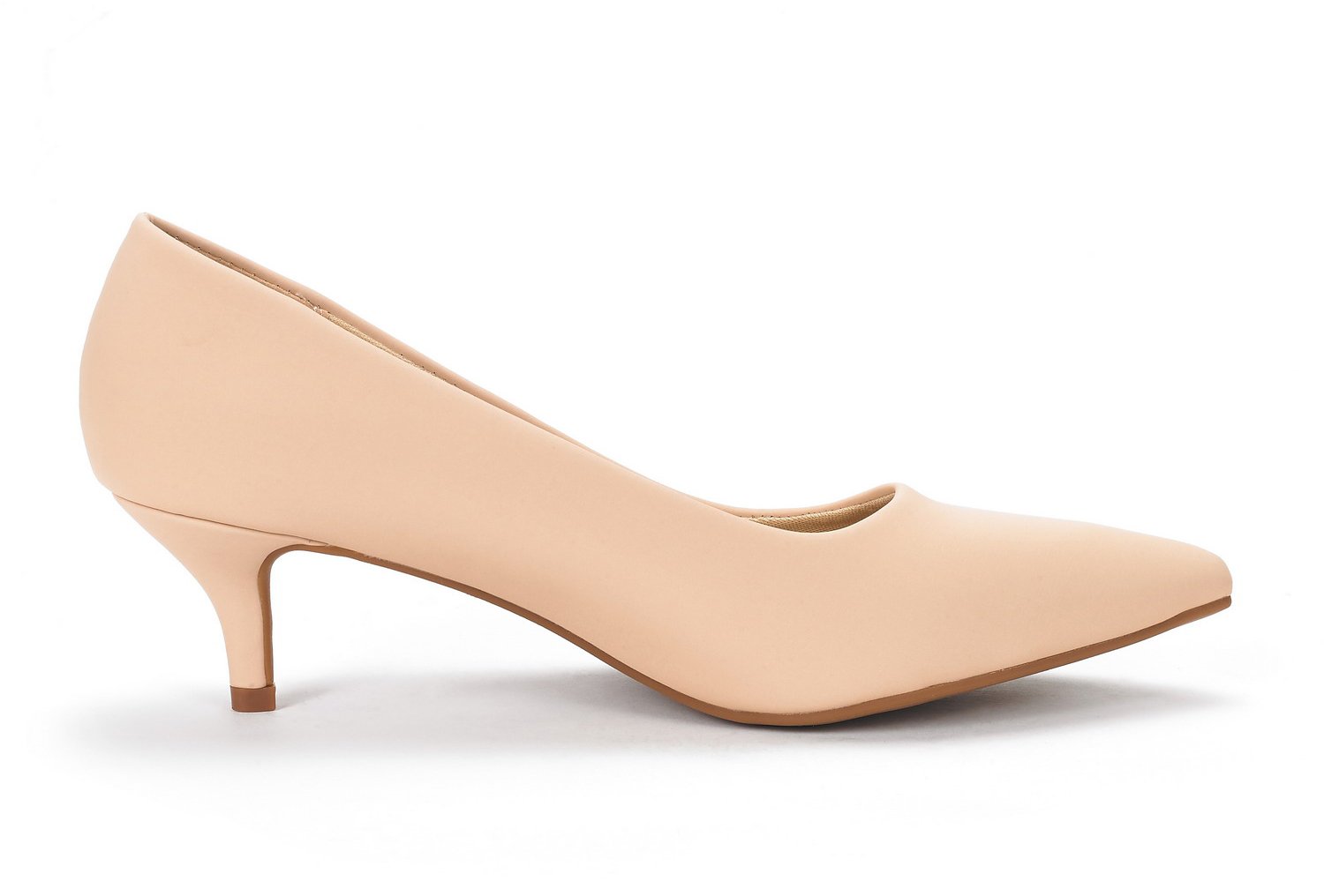 DREAM PAIRS Women's Moda Low Heel D'Orsay Pointed Toe Pump Shoes - Image 4