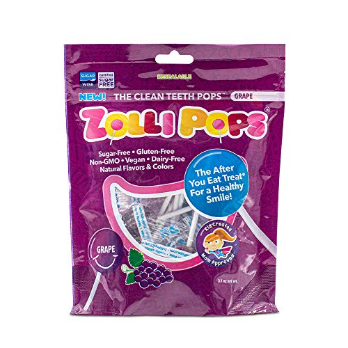 Zollipops Clean Teeth Lollipops AntiCavity, Sugar Free Candy with