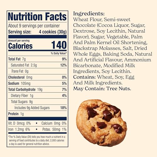 FAMOUS AMOS ORIGINAL RECIPE CHOCOLATE CHIP BITE-SIZE COOKIES, 30 PACK BOX, 30 OZ