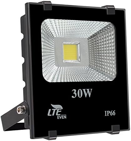 30W LED Flood Light, LTE Outdoor Security Lights Wall Washer Light, 2400 Lumen,100W HPS Bulb Equivalent, 6000K, IP66 Waterproof Floodlight Daylight White
