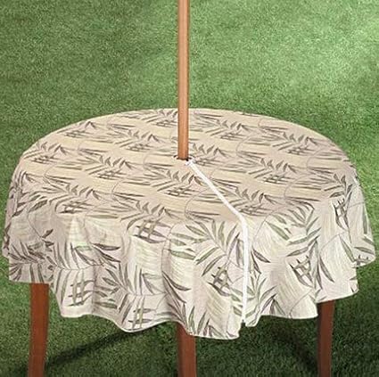 Amazon Com Laminet Zippered Deluxe Drop Patio Tablecloth 70