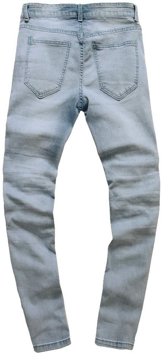 red jeans with holes