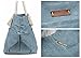 Malirona Large Canvas Beach Bag Shoulder Bags,6 pockets,44L, Weekend Holiday Perfect Bag