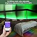 AMANEER LED Strip Lights Built-in IC with APP, Rope Lights,Bluetooth Wireless Smart Phone App Controlled Light Strip Kit 16.4ft LED Lights,150 LEDs 5050 Dream Color Strip Lighting, Android iOS System