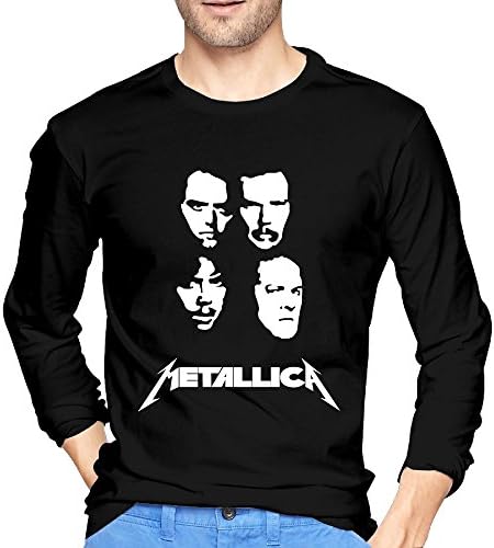 Metallica Band Black And White Men T Shirts Crazy Shirts Long Sleeves