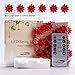Impress Life Christmas Lights String, Floral Flower Poinsettia Silver Plated Wire 10 ft 50 LEDs with Remote for Covered Outdoor, Thanksgiving, Tent Wedding, Birthday Parties, DIY Home Decorations