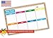 2018 Magnetic Weekly Planner, Flexible Dry Erase Board, Track Family Chores, Behaviour Chart, Multiple Kids, Keeps You Organised, Meal Planner, Bright Colors, Bonus Family Organiser Printables