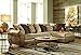 Ashley Furniture Signature Design - Nartina Casual Round Cocktail Table - Light Brown