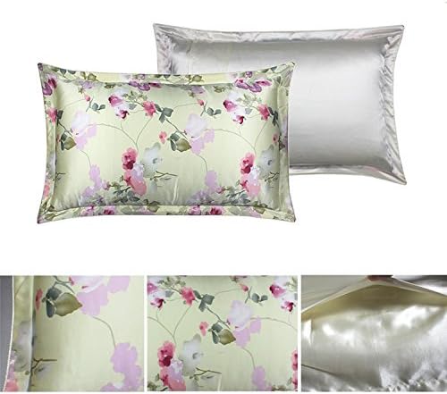 Rosy lovers, 100% Pure 25mm Mulberry Silk Facial & Hair Beauty Pillowcase, Standard/Queen Size£¬ one pillowcase included only