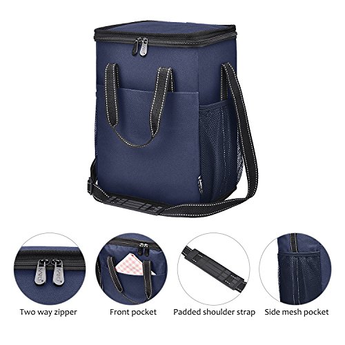 image for Kato 6 Bottle Wine Carrier - Insulated Wine Carrying Case Cooler Tote 