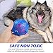 FULNEW IQ Treat Ball Interactive Dog Food Dispenser Durable Dog Chew Toy Ball for Dog Playing, Chewing, Tooth Cleaning (Blue)