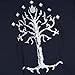 Popfunk Lord of The Rings Tree of Gondor T-Shirt and Stickers, Small (Navy)