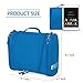 Hanging Toiletry Bag Travel Cosmetic Kit - Large Essentials Organizer - Sturdy Hook Makeup bag - Heavy Duty Waterproof for Men and Womens (Blue)