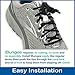 iBungee No Tie Shoelaces (Elastic) (with Shoe Lace Locks) - Premium Stretch Laces - Easy Installation, Sized Bungee (Made in The USA), (Black, 42-Inch)