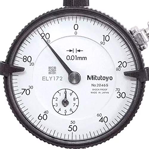 51C%2BD4rog3L Mitutoyo 2046S, High Quality 0.01mm X 10mm Dial Indicator, 0-100, Lug Back, Series 2, 8mm Stem - Image 4