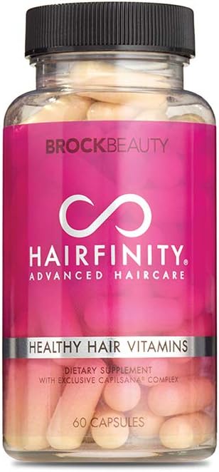 Brock Beauty Hairfinity Healthy Hair Vitamin Capsules - 60 Count