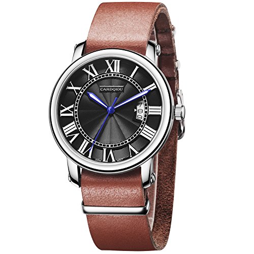 Cardqiou Men Watches Business Dress Watch,Waterproof,40mm Watch