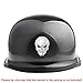 3D Chrome Skull Red Eyes Metal Decal Emblem Sticker Fairing Custom Motorcycle Cruiser Sport Bike