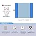 MIU COLOR Beach Blanket Mat Oversized 85'' x 83'' Sand Free Waterproof Compact Quick Drying Lightweight Folding and Durable for Outdoor Camping Hiking Grass Travel (C Light Blue 85'' x 83'')