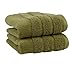 Made Here by 1888 Mills Luxury 2-Piece Hand Towel Set Supporting Cotton Made in Africa - Moss