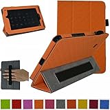 Mama Mouth Slim Lightweight Folio 3-folding with Interior Hand Strap Cute Texture Case for 7