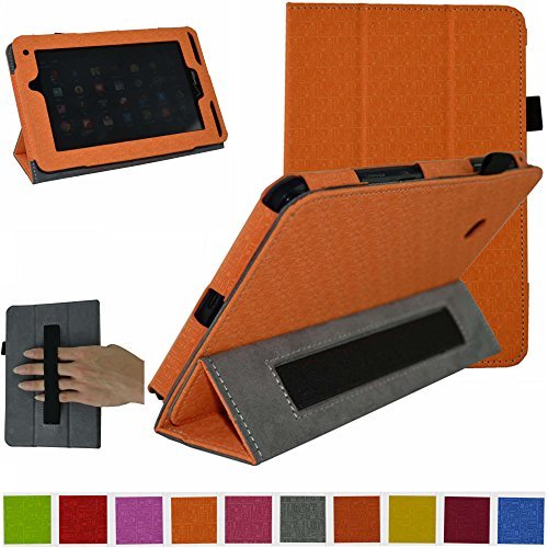 Mama Mouth Slim Lightweight Folio 3-folding with Interior Hand Strap Cute Texture Case for 7 Mama Mouth Slim Lightweight Folio 3-folding with Interior Hand Strap Cute Texture Case for 7