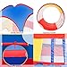 Extra Large Kid Tent iCorer 4pc Pop Up Children Play Tent w/ 2 Crawl Tunnels & 2 Tents - Ball Pits for Boys Girls Toddlers for Indoor & Outdoor Use Children Playhouse w/Zipper Storage Case
