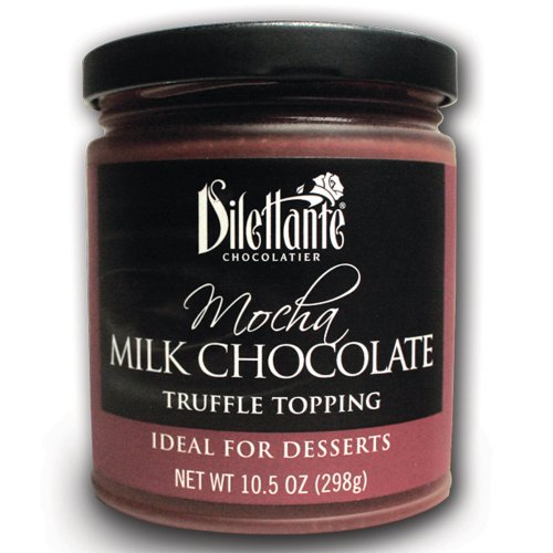 Mocha Milk Chocolate Truffle Topping - 10.5oz Jar - by Dilettante (3 Pack)