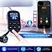 Bluetooth FM Transmitter for Car, Wireless Bluetooth FM Radio Adapter 2 Ports USB Car Charger 5V/2.4A&1A with Hands-Free Calling, Micro SD Card Aux Output