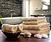 Premium 700 GSM 8 Piece Towel Set; 2 Bath Towels, 2 Hand Towels and 4 Washcloths - Cotton - Machine Washable, Hotel Quality, Super Soft and Highly Absorbent by Utopia Towels (beige)