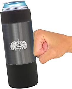 Toadfish Non-Tipping Suction Cup Slim Can Cooler - Graphite
