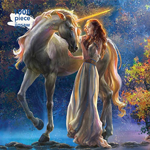 Adult Jigsaw Sophia and the Unicorn by Elena Goryachkina: 1000 Piece Jigsaw Puzzle (1000-piece jigsaws) by 