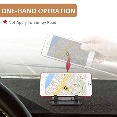 Car Silicone Dash Pad Mat, Universal Dashboard & Desktop Holder for Phones,Tablets, Mp3&Mp4 Player,GPS Navigator by pipigo