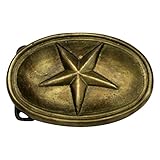 Antique Brass TEXAS STAR CIVIL WAR Belt BUCKLE