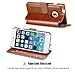 OCASE iPhone 6 Plus Case iPhone 6S Plus Case [Screen Protector Included] Leather Wallet Case [Slim Fit] - For Apple iPhone 6 Plus and 6S Plus Devices - Brown